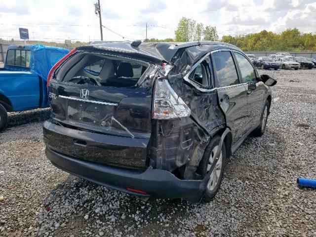 5J6RM3H78DL048682 - 2013 HONDA CR-V EXL BLACK photo 4