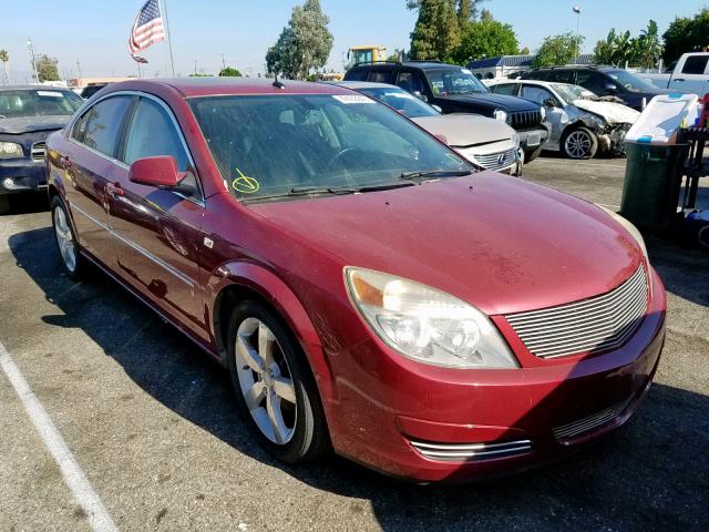 1G8ZS57N67F299639 - 2007 SATURN AURA XE RED photo 1