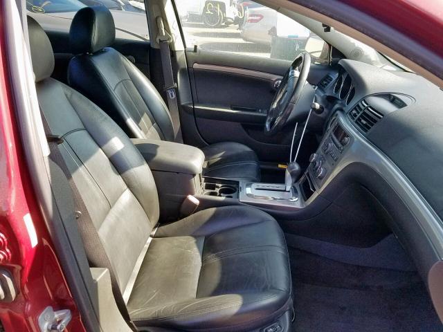 1G8ZS57N67F299639 - 2007 SATURN AURA XE RED photo 5