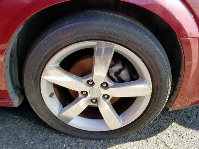 1G8ZS57N67F299639 - 2007 SATURN AURA XE RED photo 9