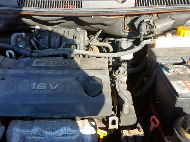 KL1TD566X6B537182 - 2006 CHEVROLET AVEO BASE წითელი ფოტო 7