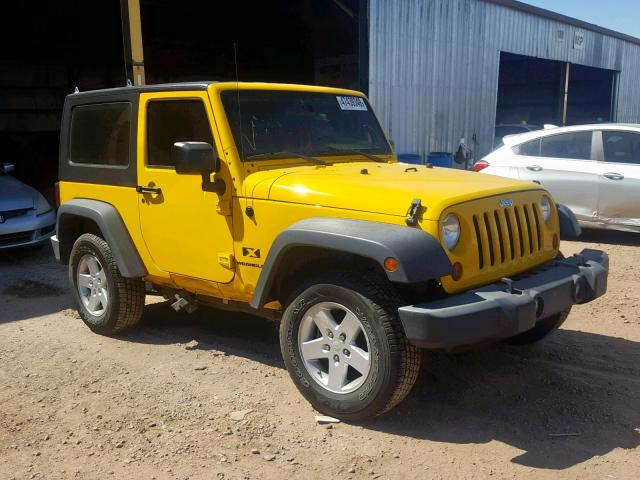 1J4FA24109L752051 - 2009 JEEP WRANGLER X YELLOW photo 1