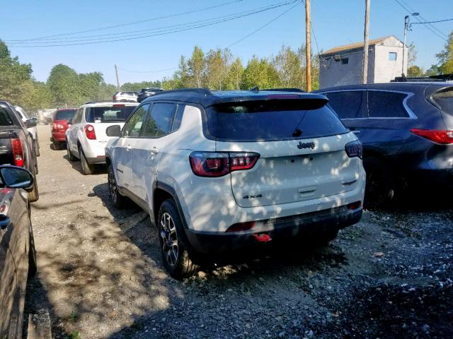 3C4NJDDB5KT712886 - 2019 JEEP COMPASS TR WHITE photo 3