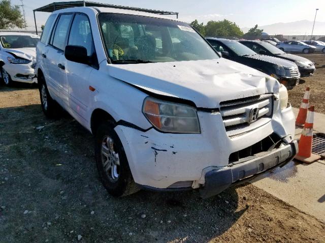 5FNYF281X6B026190 - 2006 HONDA PILOT LX WHITE photo 1