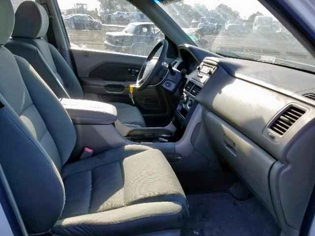 5FNYF281X6B026190 - 2006 HONDA PILOT LX WHITE photo 5