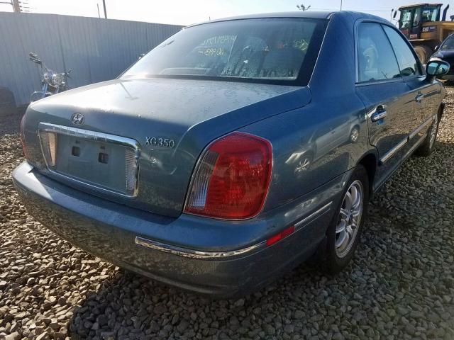 KMHFU45E34A293916 - 2004 HYUNDAI XG 350 BLUE photo 4