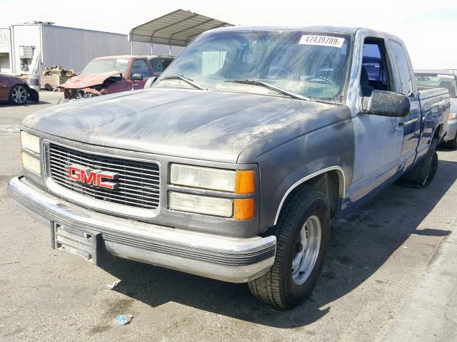 2GTEC19R0V1512244 - 1997 GMC SIERRA C15 BLUE photo 2