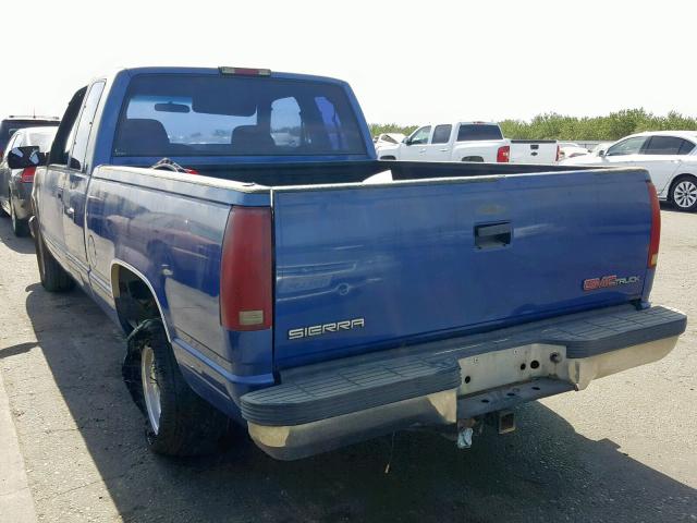 2GTEC19R0V1512244 - 1997 GMC SIERRA C15 BLUE photo 3