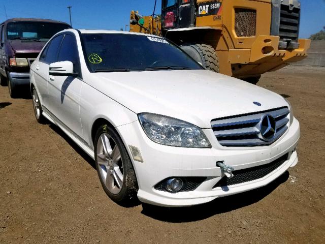 WDDGF5EB2AF467722 - 2010 MERCEDES-BENZ C 300 WHITE photo 1