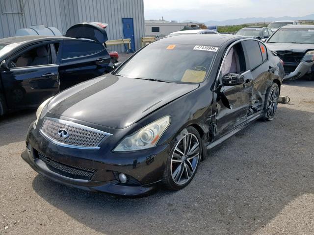 JN1CV6AP3AM409443 - 2010 INFINITI G37 BASE BLACK photo 2