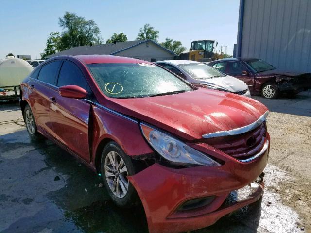 5NPEB4AC1CH486714 - 2012 HYUNDAI SONATA GLS RED photo 1