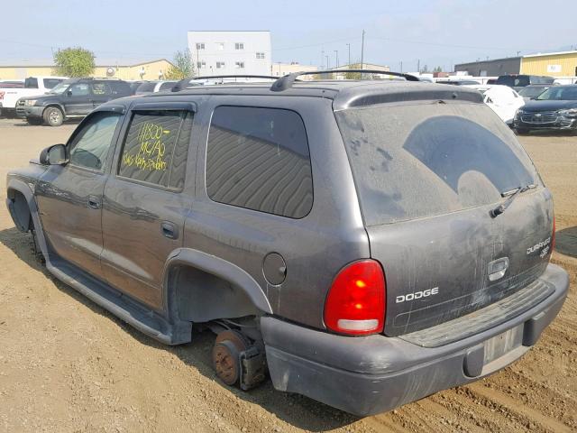 1D4HS38N63F621777 - 2003 DODGE DURANGO SP GRAY photo 3