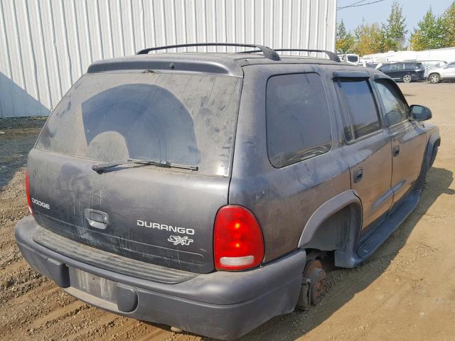 1D4HS38N63F621777 - 2003 DODGE DURANGO SP GRAY photo 4