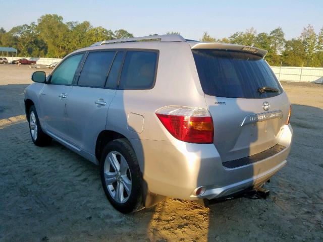 5TDDK3EH5AS006113 - 2010 TOYOTA HIGHLANDER SILVER photo 3