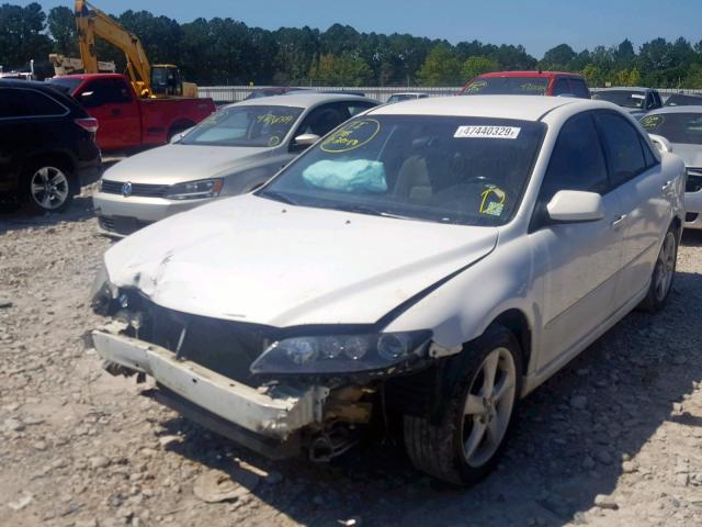 1YVHP80D275M08457 - 2007 MAZDA 6 S WHITE photo 2