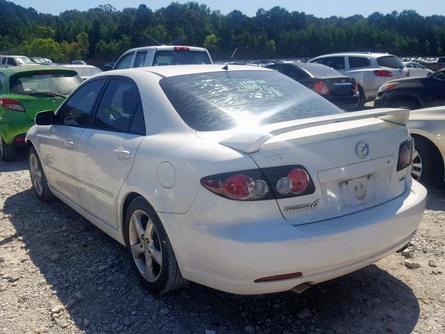 1YVHP80D275M08457 - 2007 MAZDA 6 S WHITE photo 3