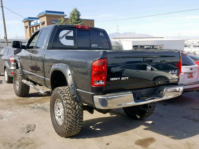 3D7KS28C26G288031 - 2006 DODGE RAM 2500 S შავი ფოტო 3