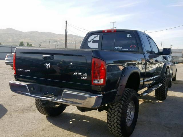 3D7KS28C26G288031 - 2006 DODGE RAM 2500 S შავი ფოტო 4