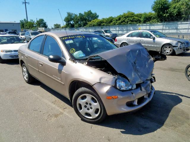 1B3ES46CXYD588021 - 2000 DODGE NEON BASE TAN photo 1