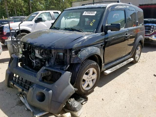 5J6YH28605L007532 - 2005 HONDA ELEMENT EX BLACK photo 2