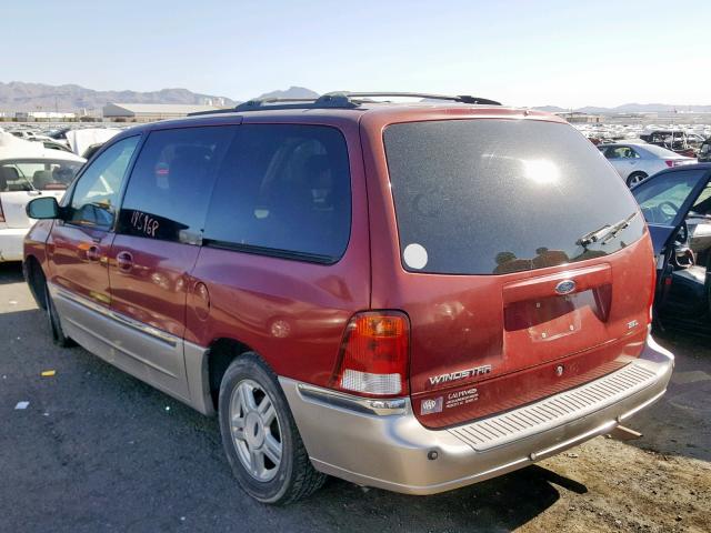 2FMDA53452BA89717 - 2002 FORD WINDSTAR S MAROON photo 3