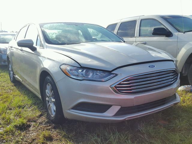 3FA6P0G71HR240152 - 2017 FORD FUSION S TAN photo 1