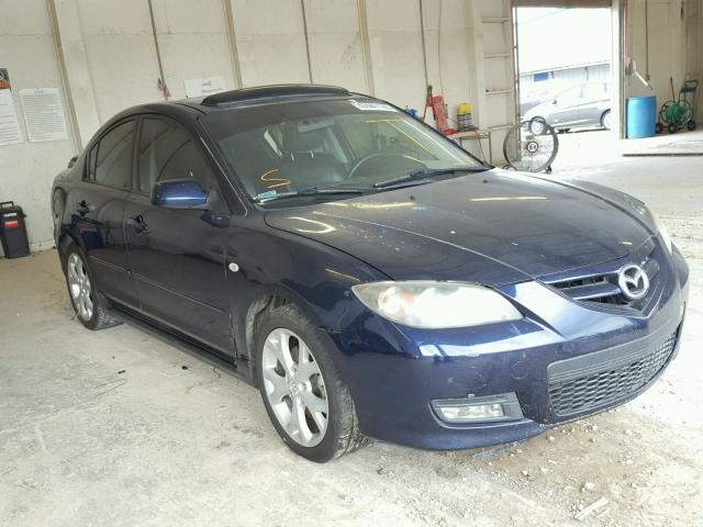 JM1BK323181139152 - 2008 MAZDA 3 S BLUE photo 1