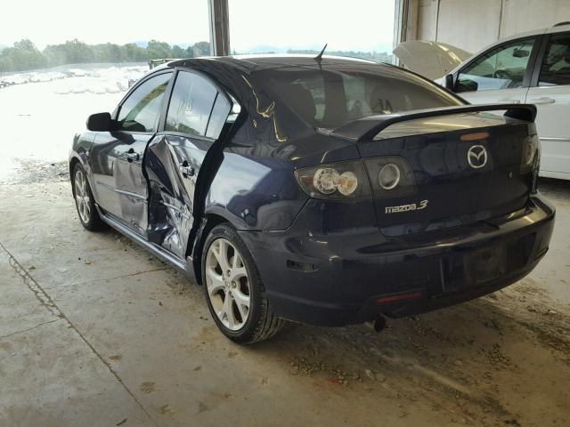 JM1BK323181139152 - 2008 MAZDA 3 S BLUE photo 3