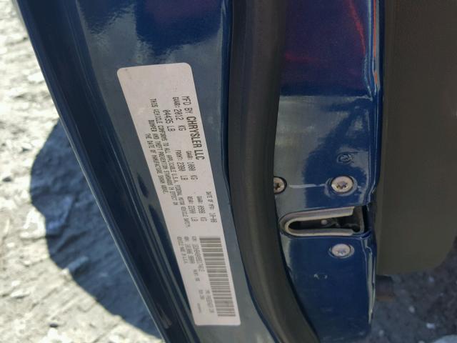 1B3HB48A99D174612 - 2009 DODGE CALIBER SX BLUE photo 10