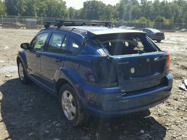 1B3HB48A99D174612 - 2009 DODGE CALIBER SX BLUE photo 3