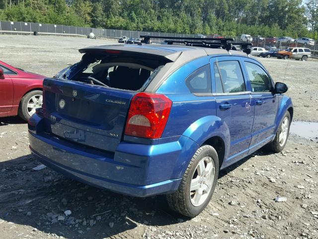 1B3HB48A99D174612 - 2009 DODGE CALIBER SX BLUE photo 4