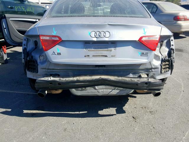 WAUDK78T29A031662 - 2009 AUDI A5 QUATTRO BLUE photo 9