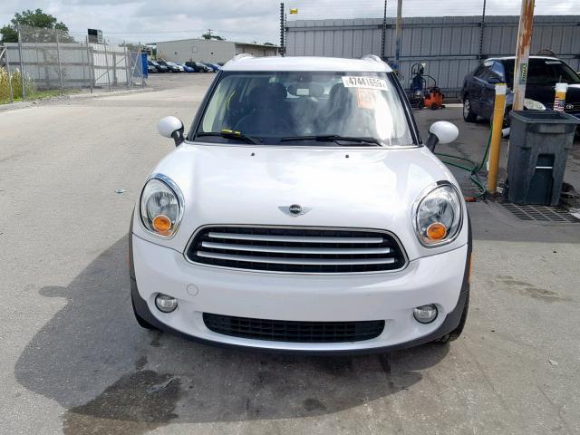 WMWZB3C54DWR36195 - 2013 MINI COOPER COU WHITE photo 9