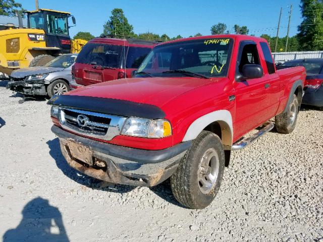 4F4ZR47E44TM12214 - 2004 MAZDA B4000 CAB RED photo 2