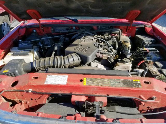 4F4ZR47E44TM12214 - 2004 MAZDA B4000 CAB RED photo 7