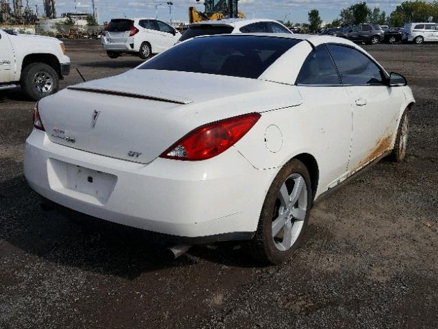 1G2ZH351374163090 - 2007 PONTIAC G6 GT WHITE photo 4