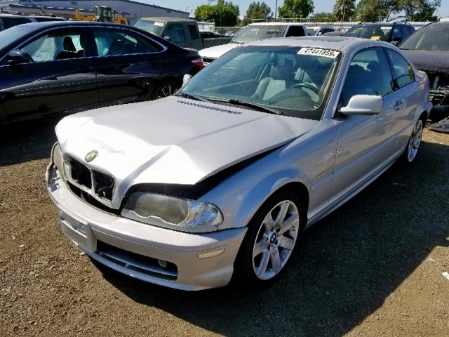 WBABM3345YJN85836 - 2000 BMW 323 CI SILVER photo 2