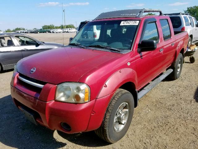 1N6ED27Y83C423605 - 2003 NISSAN FRONTIER C RED photo 2