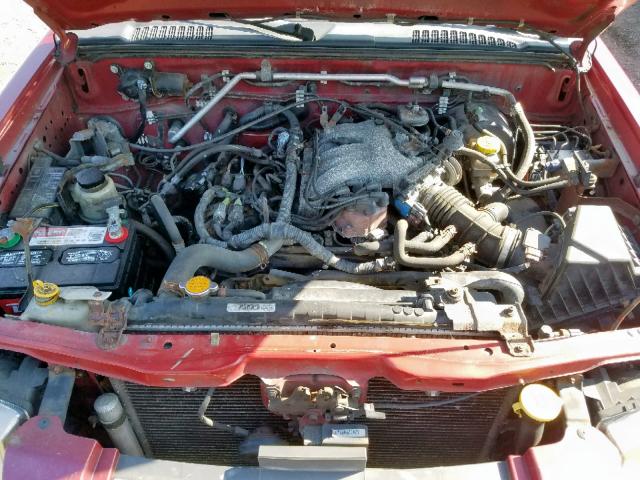 1N6ED27Y83C423605 - 2003 NISSAN FRONTIER C RED photo 7