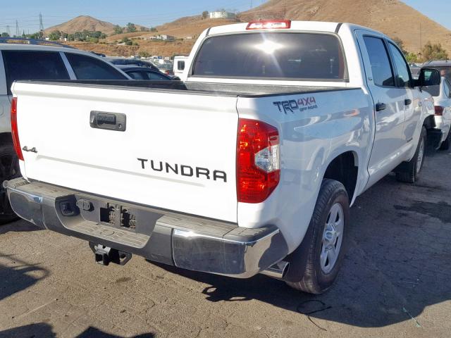 5TFEY5F13HX226967 - 2017 TOYOTA TUNDRA CRE WHITE photo 4