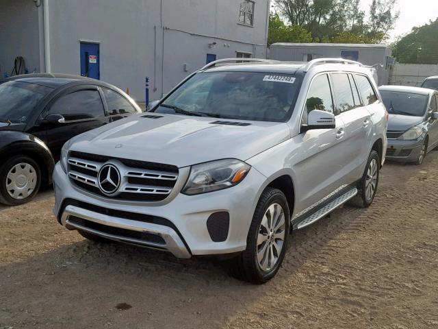 4JGDF6EE8HA872161 - 2017 MERCEDES-BENZ GLS 450 4M SILVER photo 2