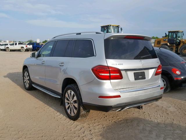 4JGDF6EE8HA872161 - 2017 MERCEDES-BENZ GLS 450 4M SILVER photo 3