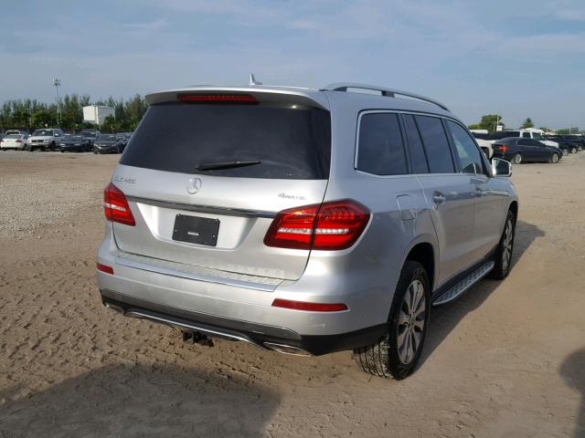 4JGDF6EE8HA872161 - 2017 MERCEDES-BENZ GLS 450 4M SILVER photo 4