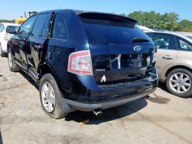 2FMDK3GC9ABB24244 - 2010 FORD EDGE SE BLACK photo 3