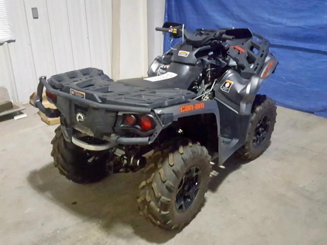 3JBLKAP20FJ001793 - 2015 CAN-AM OUTLANDER GRAY photo 4