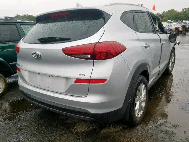 KM8J3CA46KU855131 - 2019 HYUNDAI TUCSON LIM SILVER photo 4