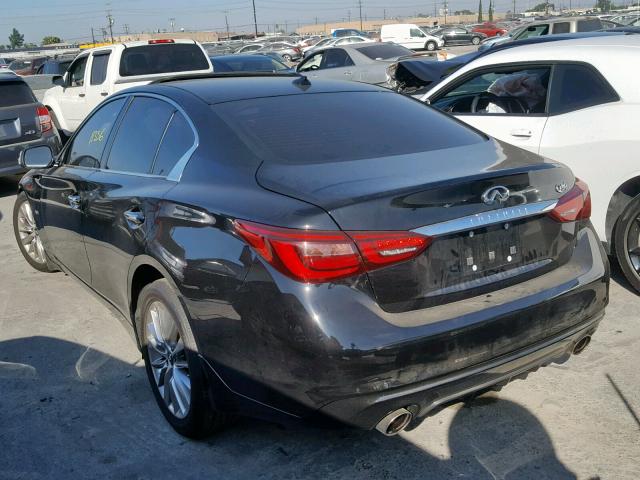 JN1EV7AP5KM513237 - 2019 INFINITI Q50 LUXE BLACK photo 3