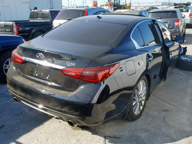 JN1EV7AP5KM513237 - 2019 INFINITI Q50 LUXE BLACK photo 4