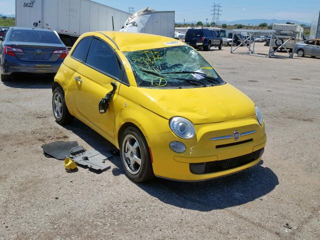 3C3CFFAR6CT310368 - 2012 FIAT 500 POP YELLOW photo 1