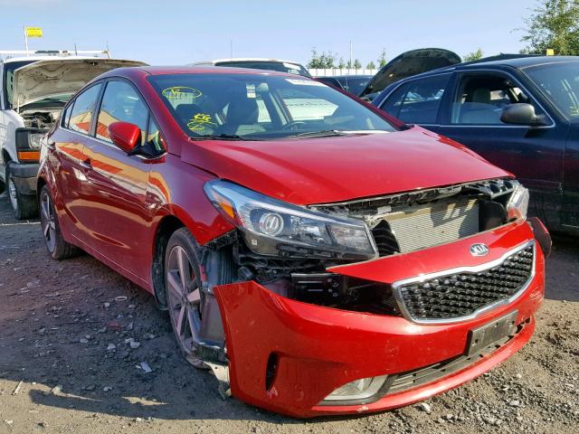 3KPFL4A83HE070222 - 2017 KIA FORTE EX RED photo 1